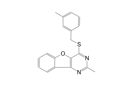 2-methyl-4-[(3-methylbenzyl)sulfanyl][1]benzofuro[3,2-d]pyrimidine