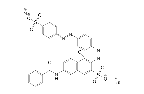 2-Naphthalenesulfonic acid, 7-(benzoylamino)-4-hydroxy-3-[[4-[(4-sulfophenyl)azo]phenyl]azo]-, disodium salt