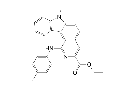 Ethyl 1-(4-Methylphenyl)amino-7-methyl-7H-pyrido[4,3-c]carbazole-3-carboxylate