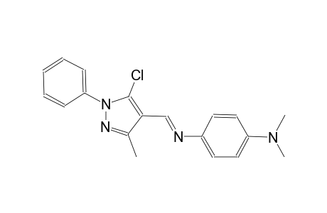 N~1~-[(E)-(5-chloro-3-methyl-1-phenyl-1H-pyrazol-4-yl)methylidene]-N~4~,N~4~-dimethyl-1,4-benzenediamine
