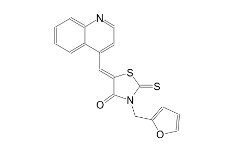 4-thiazolidinone, 3-(2-furanylmethyl)-5-(4-quinolinylmethylene)-2-thioxo-, (5Z)-