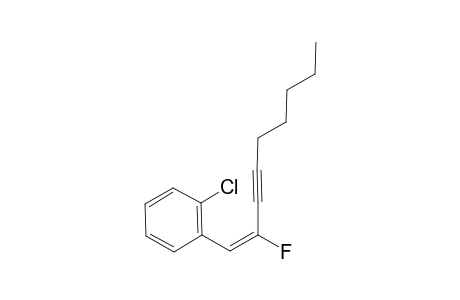 (E)-1-(2-CHLOROPHENYL)-2-FLUORONON-1-EN-3-YNE