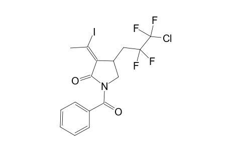 1-Benzoyl-4-(2'-chlorotetrafluoroethylmethyl)-3(E)-(1'-iodoethylidene)-2(3H)-dihydropyrrolidone