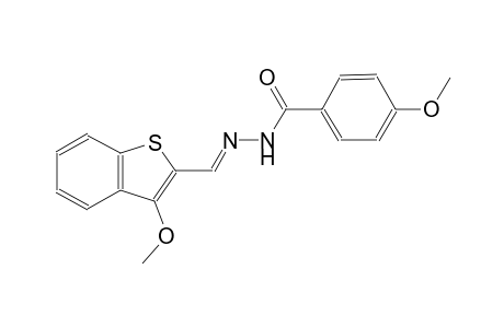 4-methoxy-N'-[(E)-(3-methoxy-1-benzothien-2-yl)methylidene]benzohydrazide
