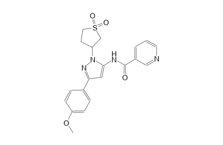 3-pyridinecarboxamide, N-[3-(4-methoxyphenyl)-1-(tetrahydro-1,1-dioxido-3-thienyl)-1H-pyrazol-5-yl]-