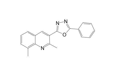 2,8-Dimethyl-3-(5-phenyl-1,3,4-oxadiazol-2-yl)quinoline
