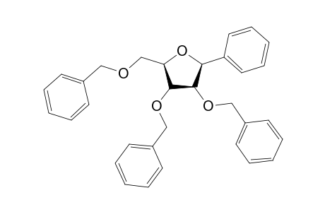 2,3,5-Tri-O-benzyl-1-deoxy-1-phenyl-.beta.,D-ribofuranose
