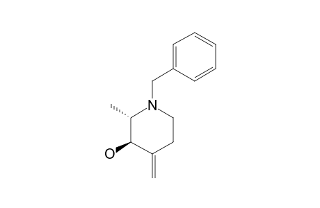 N-BENZYL-2-ALPHA-METHYL-3-BETA-HYDROXY-4-METHYLIDENEPIPERIDINE