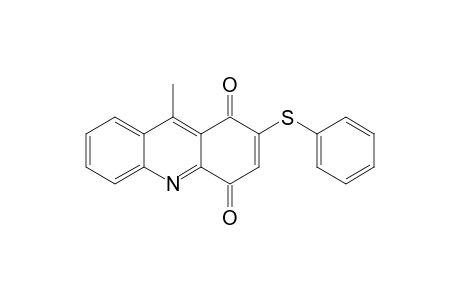 2-(Phenylthio)-9-methyl-l,4-acridinedione