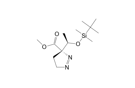 ANTI-3-CARBOMETHOXY-3-[1'-[(TERT.-BUTYLDIMETHYLSILYL)-OXY]-ETHYL]-1-PYRAZOLINE;MINOR_STEREOMER