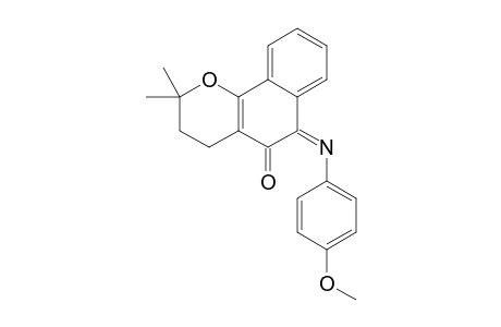 2,2-DIMETHYL-(Z)-6-(4-METHOXYPHENYLIMINO)-3,4,5,6-TETRAHYDRO-2H-NAPHTHO-[1,2-B]-OXIN-5-ONE