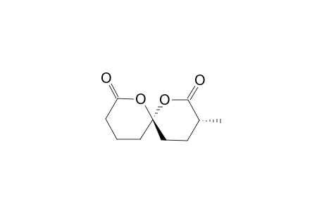 Spiro[1-oxa-3-methylcyclohexan-2-one-6,6'-1'-oxacyclohexan-2'-one]