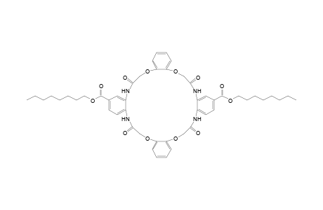 Dioctyl 7,14,23,30-tetraoxo-6,7,8,13,14,15,22,23,24,29,30,31-dodecahydrotetrabenzo[b,h,n,t][1,4,13,16,7,10,19,22]tetraoxatetraazacyclotetracosine-10,27-dicarboxylate