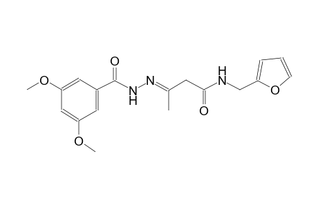 benzoic acid, 3,5-dimethoxy-, 2-[(E)-3-[(2-furanylmethyl)amino]-1-methyl-3-oxopropylidene]hydrazide
