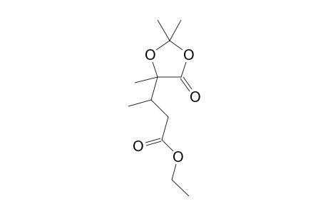 Ethyl 2,2,5-trimethyl-4-oxo-1,3-dioxolane-5-(1'-methyl)propanoate