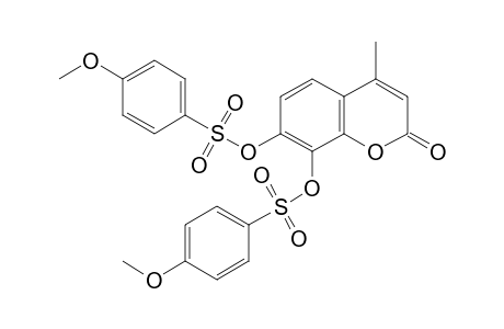 4-Methyl-2-oxo-2H-chromene-7,8-diyl bis(4-methoxybenzenesulfonate)