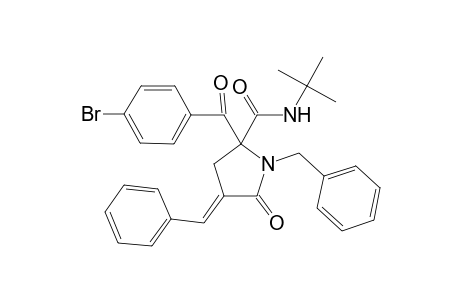 (E)-1-Benzyl-4-benzylidene-2-(4-bromobenzoyl)-N-(tert-butyl)-5-oxopyrrolidine-2-carboxamide