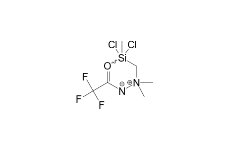 [1-[(1.1-DIMETHYL-2-TRIFLUOROACETYL)-HYDRAZONIUM]-METHYL-C,O]-METHYLDICHLOROSILICON-(IV)
