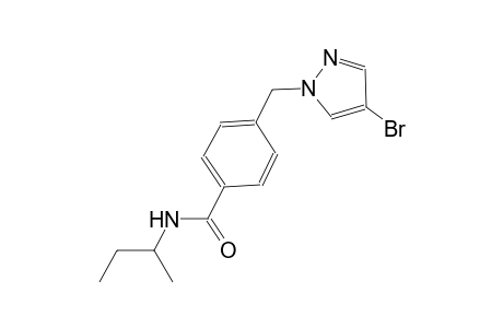 4-[(4-bromo-1H-pyrazol-1-yl)methyl]-N-(sec-butyl)benzamide