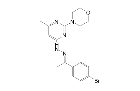 (1E)-1-(4-bromophenyl)ethanone [6-methyl-2-(4-morpholinyl)-4-pyrimidinyl]hydrazone