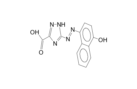 5-(4-hydroxy-1-naphthyldiazeno)-1H-1,2,4-triazole-3-carboxylic acid