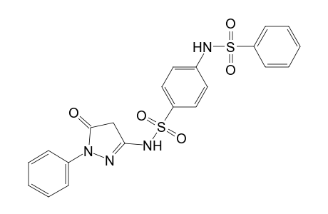 N1-(5-oxo-1-phenyl-2-pyrazolin-3-yl)-N4-(phenylsulfonyl)sulfanilamide
