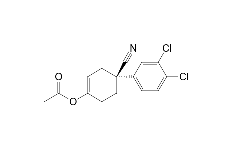 (S)-4-Cyano-4-(3',4'-dichlorophenyl)cyclohex-1-enyl acetate