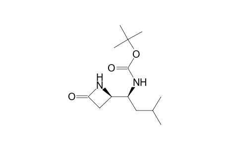 (1S,2R)-[1-(4-oxo-2-azetidinyl)-3-methylbutyl]carbamic acid 1,1-dimethylethyl ester