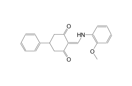 2-[(2-methoxyanilino)methylene]-5-phenyl-1,3-cyclohexanedione