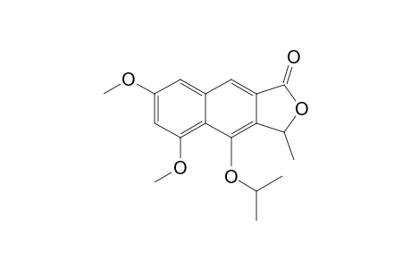 6,8-Dimethoxy-1-methyl-9-propan-2-yloxy-1H-benzo[f]isobenzofuran-3-one
