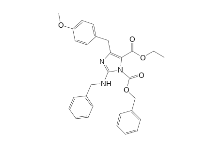 1-O-benzyl 5-O-ethyl 2-(benzylamino)-4-[(4-methoxyphenyl)methyl]imidazole-1,5-dicarboxylate