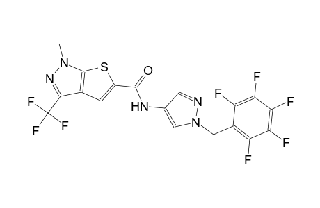 1-methyl-N-[1-(2,3,4,5,6-pentafluorobenzyl)-1H-pyrazol-4-yl]-3-(trifluoromethyl)-1H-thieno[2,3-c]pyrazole-5-carboxamide