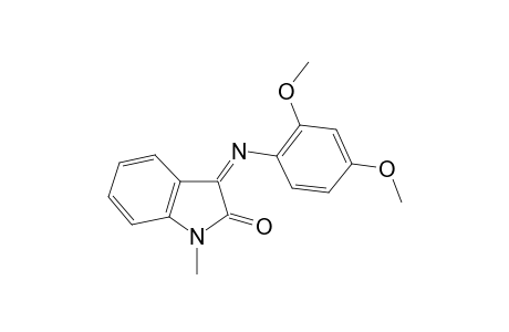 (3Z)-3-[(2,4-Dimethoxyphenyl)imino]-1-methyl-1,3-dihydro-2H-indol-2-one