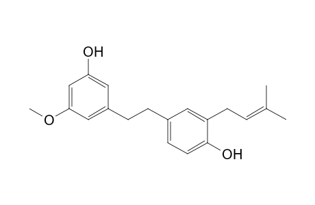 4-[2-(3-hydroxy-5-methoxy-phenyl)ethyl]-2-(3-methylbut-2-enyl)phenol