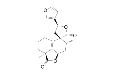 NEOCLERODAN-5,10-EN-19,16-BETA;20,12-DIOLIDE