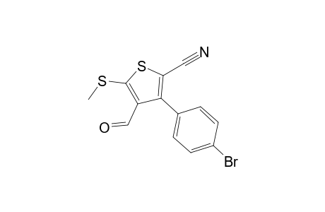 3-(4-Bromo-phenyl)-4-formyl-5-methylsulfanyl-thiophene-2-carbonitrile