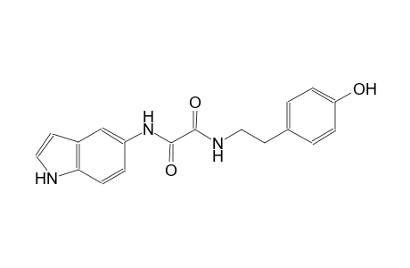 ethanediamide, N~1~-[2-(4-hydroxyphenyl)ethyl]-N~2~-(1H-indol-5-yl)-