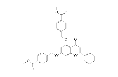 methyl 4-{[(7-{[4-(methoxycarbonyl)benzyl]oxy}-4-oxo-2-phenyl-4H-chromen-5-yl)oxy]methyl}benzoate