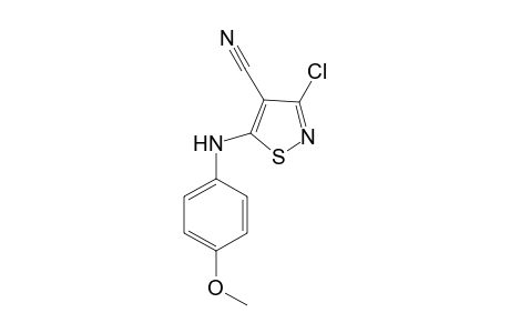 3-Chloro-5-[(4-methoxyphenyl)amino]-1,2-thiazole-4-carbonitrile