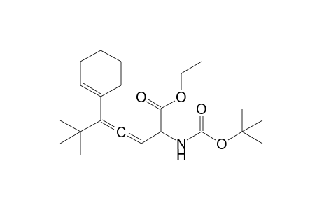 2-(tert-butoxycarbonylamino)-5-(cyclohexen-1-yl)-6,6-dimethyl-hepta-3,4-dienoic acid ethyl ester