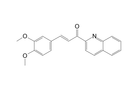 3-(3,4-Dimethoxyphenyl)-1-(2-quinolyl)-2-propen-1-one