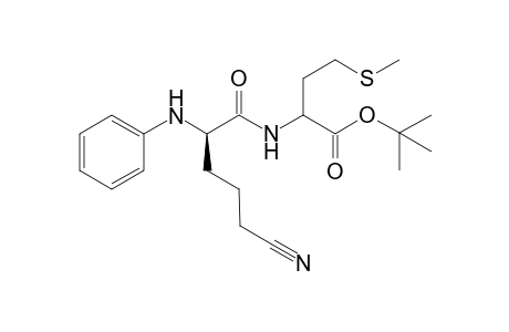 tert-butyl 2-[[(2R)-2-anilino-5-cyano-pentanoyl]amino]-4-methylsulfanyl-butanoate