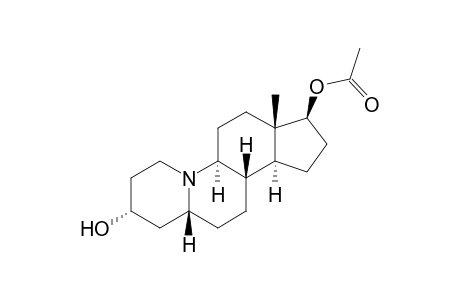 (+)-17.beta.-(Acetoxy)-(5.beta.)-10-azaestran-3.alpha.-ol