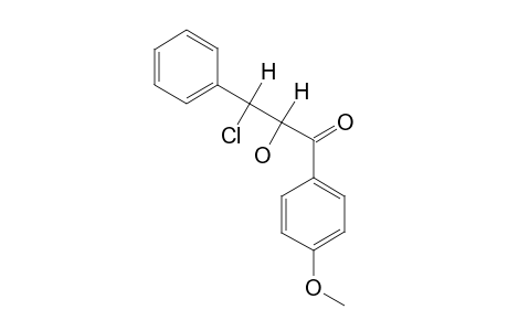 ERYTHRO-3-CHLOR-2-HYDROXY-1-(4-METHOXYPHENYL)-3-PHENYL-PROPAN-1-ON
