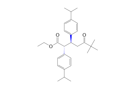 erythro-2,3-DI(p-CUMENYL)-6,6-DIMETHYL-5-OXOHEPTANOIC ACID, ETHYL ESTER
