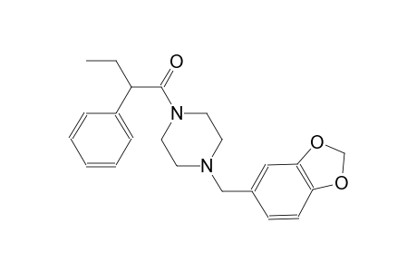1-(1,3-benzodioxol-5-ylmethyl)-4-(2-phenylbutanoyl)piperazine
