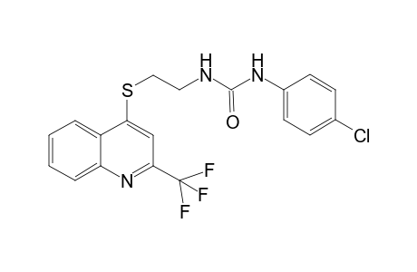 1-(4-Chlorophenyl)-3-[2-[[2-(trifluoromethyl)-4-quinolinyl]thio]ethyl]urea