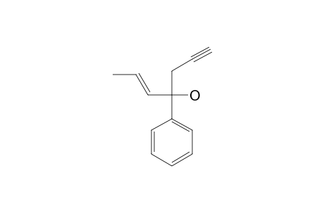(E)-4-phenylhept-5-en-1-yn-4-ol
