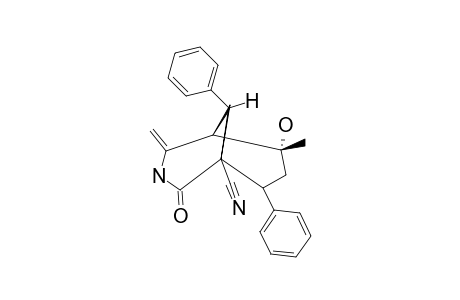 6-HYDROXY-6-METHYL-4-METHYLENE-2-OXO-8,9-DIPHENYL-3-AZABICYCLO-[3.3.1]-NONANE-1-CARBONITRILE