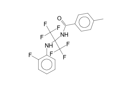 N-[2,2,2-Trifluoro-1-(2-fluoroanilino)-1-(trifluoromethyl)ethyl]-p-toluamide